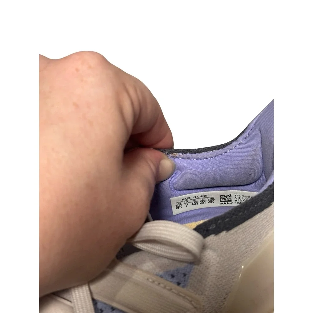 Adidas Ultraboost 21 Womens‎ Running Shoes Size 8.5 Lilac Blue S23840